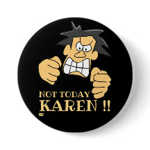 "NOT VANDAY KAREN" grappig boos man