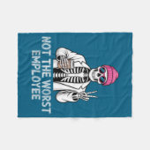 Not Worst Employee Worker Istant Jokes Office Humo Fleece Deken (Voorkant (Horizontaal))