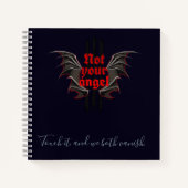 Not Your Angel Notebook – Touch It and Vanish Art Notitieboek (Voorkant)