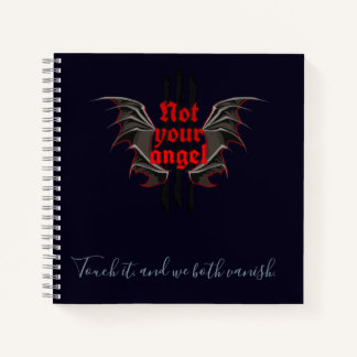 Not Your Angel Notebook – Touch It and Vanish Art Notitieboek