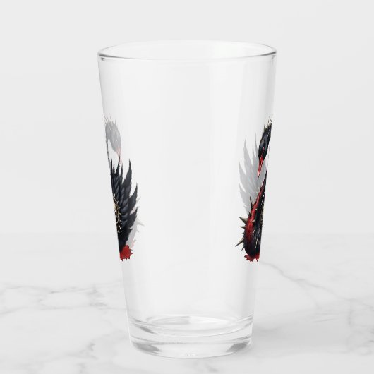 Not Your Average Swan – Spikes, Skulls & Sass. Glas (Rechts)