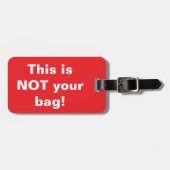 "NOT Your Bag" BAGAGELABEL (Voorkant horizontaal)