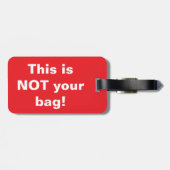 "NOT Your Bag" BAGAGELABEL (Achterkant horizontaal)