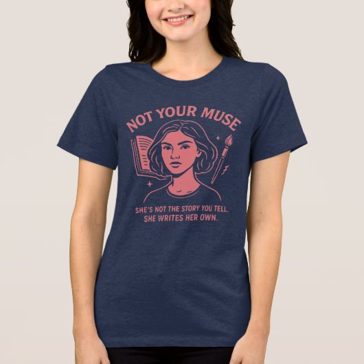 Not Your Muse - Feministisch grafisch T-shirt voor (Voorkant)