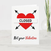 Not Your Valentine Card Kaart (Voorkant)