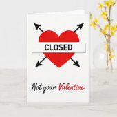 Not Your Valentine Card Kaart (Gele Bloem)