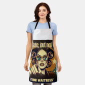 Not Your Waitress – Retro Empowerment Art Schort (Gedragen)