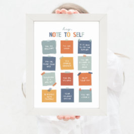 Nota aan Zelf 18"X24" Poster