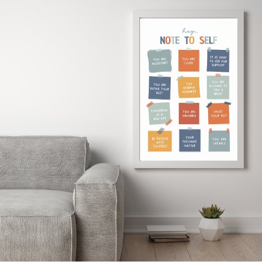 Nota aan Zelf 18"X24" Poster