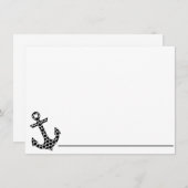 Nota Kaart-Anchor Notitiekaartje (Voorkant / Achterkant)