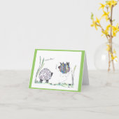 nota kaart: carpe diem kaart (Gele Bloem)