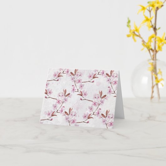 Nota Kaart Cherry Blossom (Gele Bloem)