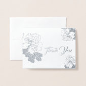 Nota Kaart-Dank u - Kleine Grootte Folie Kaarten (Voorkant met envelop)