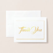 Nota Kaart-Dank u - Kleine Grootte Folie Kaarten (Voorkant met envelop)