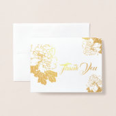 Nota Kaart-Dank u - Kleine Grootte Folie Kaarten (Voorkant met envelop)