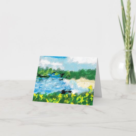 Nota kaart: Fluistert binnen Notitiekaartje (Voorkant)