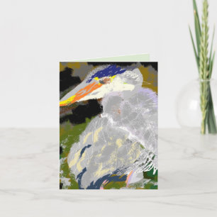 Nota Kaart: Grote Blauwe Heron Notitiekaartje