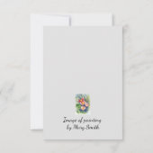 Nota Kaart met afbeelding van papavers (Achterkant)