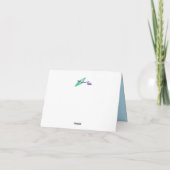 Nota Kaarten: Dolfijn bij Spelen Notitiekaartje (Achterkant)