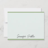 Nota Kaarten Moderne Elegant de Sjabloon van de Na (Voorkant)