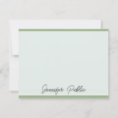 Nota Kaarten Moderne Elegant de Sjabloon van de Na (Achterkant)