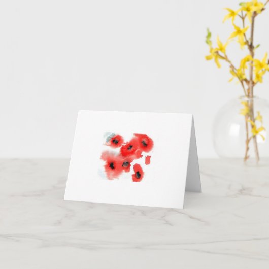 nota kaarten - papavers (Gele Bloem)