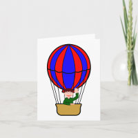 Nota kaarten van de hete luchtballon