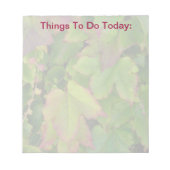 Nota pad—te doen bladeren notitieblok (Voorkant)