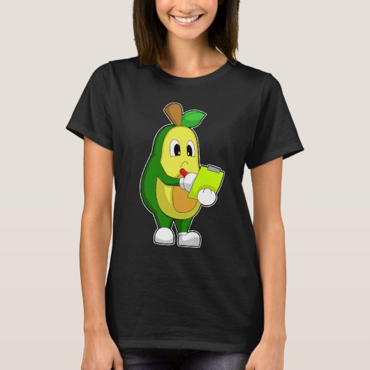 Nota van de avocado secretaris t-shirt (Voorkant)