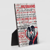 Nota van de klap voor Husband | Naar mijn Cadeau v Fotoplaat (Zijkant)