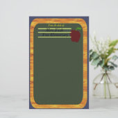 nota van de leerkracht briefpapier (Staand voorkant)