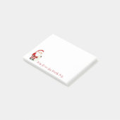 Nota van de Noordpool Santa Post-it® Notes (Schuin)