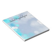 Nota van de psycholoog van de school (notitieblok) notitieblok (Schuin)