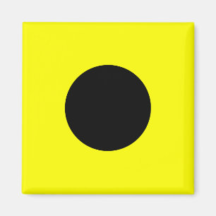 Nota van het Nautical Flag Signal Letter I (India) Magneet
