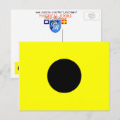 Nota van het Nautische alfabet-vlaggensignaal I Briefkaart (Voorkant / Achterkant)