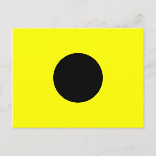 Nota van het Nautische alfabet-vlaggensignaal I Briefkaart (Voorkant)