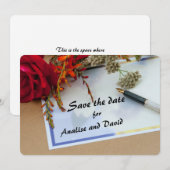 Nota voor aankondiging vlakke sparen de Datumkaart (Voorkant / Achterkant)