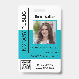 Notarcise Fotobureau van het Openbare identiteitsk Badge