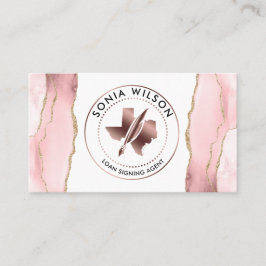 Notari Public Texas Stamp Loan Signing Agent Busi Visitekaartje