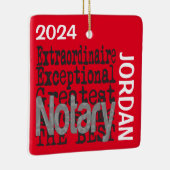 Notarieel extraordinair CUSTOM Keramisch Ornament (Rechts)