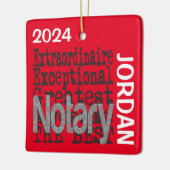 Notarieel extraordinair CUSTOM Keramisch Ornament (Links)