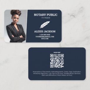 Notaris Aangepaste QR-foto Contactkaartje