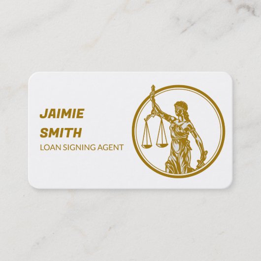 notaris advocaat visitekaartje (Voorkant)