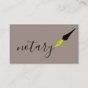 Notaris Agent Pen Logo Freelance Calligrafie Schri Visitekaartje