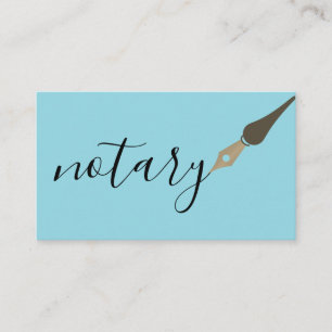 Notaris Agent Pen Logo Freelance Calligrafie Schri Visitekaartje