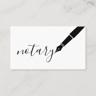 Notaris Agent Pen Logo Freelance Calligrafie Schri Visitekaartje