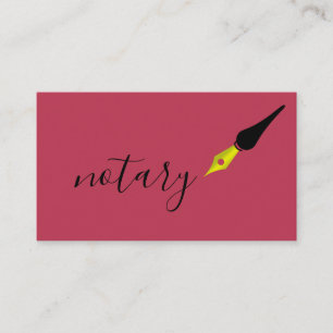 Notaris Agent Pen Logo Freelance Calligrafieschrij Visitekaartje