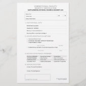 Notaris Correctie Identiteitsverificatieblad Briefpapier (Voorkant)