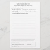 Notaris Correctie Identiteitsverificatieblad Briefpapier (Achterkant)