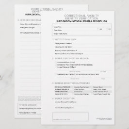 Notaris Correctie Identiteitsverificatieblad Briefpapier